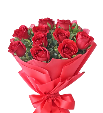 Aşkın 12 Kırmızı Dokunuşu – Kırmızı Gül Buketi