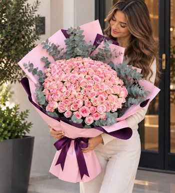 Pembe Gül buketi ,Pembe Gül siparişi,