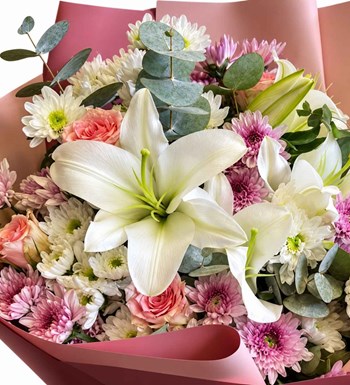 lilyum buket, lilyum premium buket, Floksia Flowers lilyum